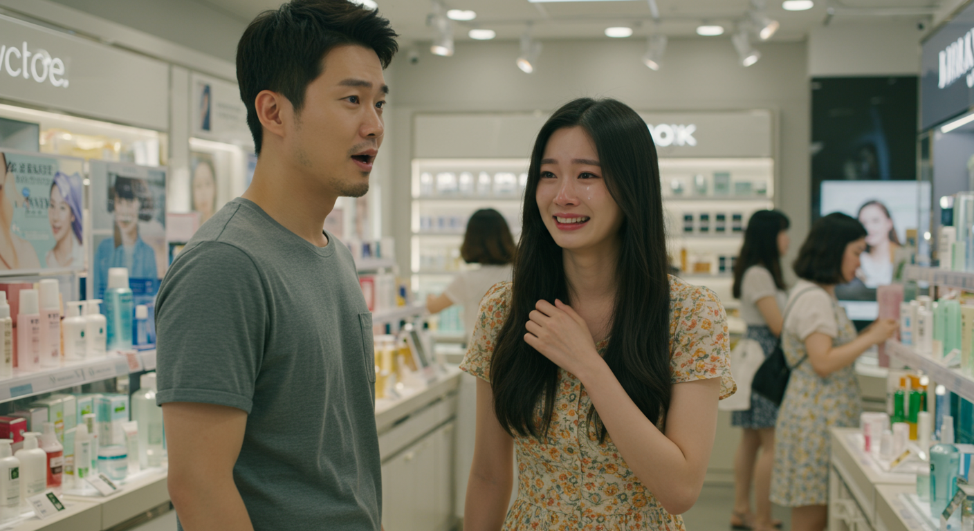 인천 피부관리샵에서 운명적으로 다시 만난 남녀의 감정적인 순간