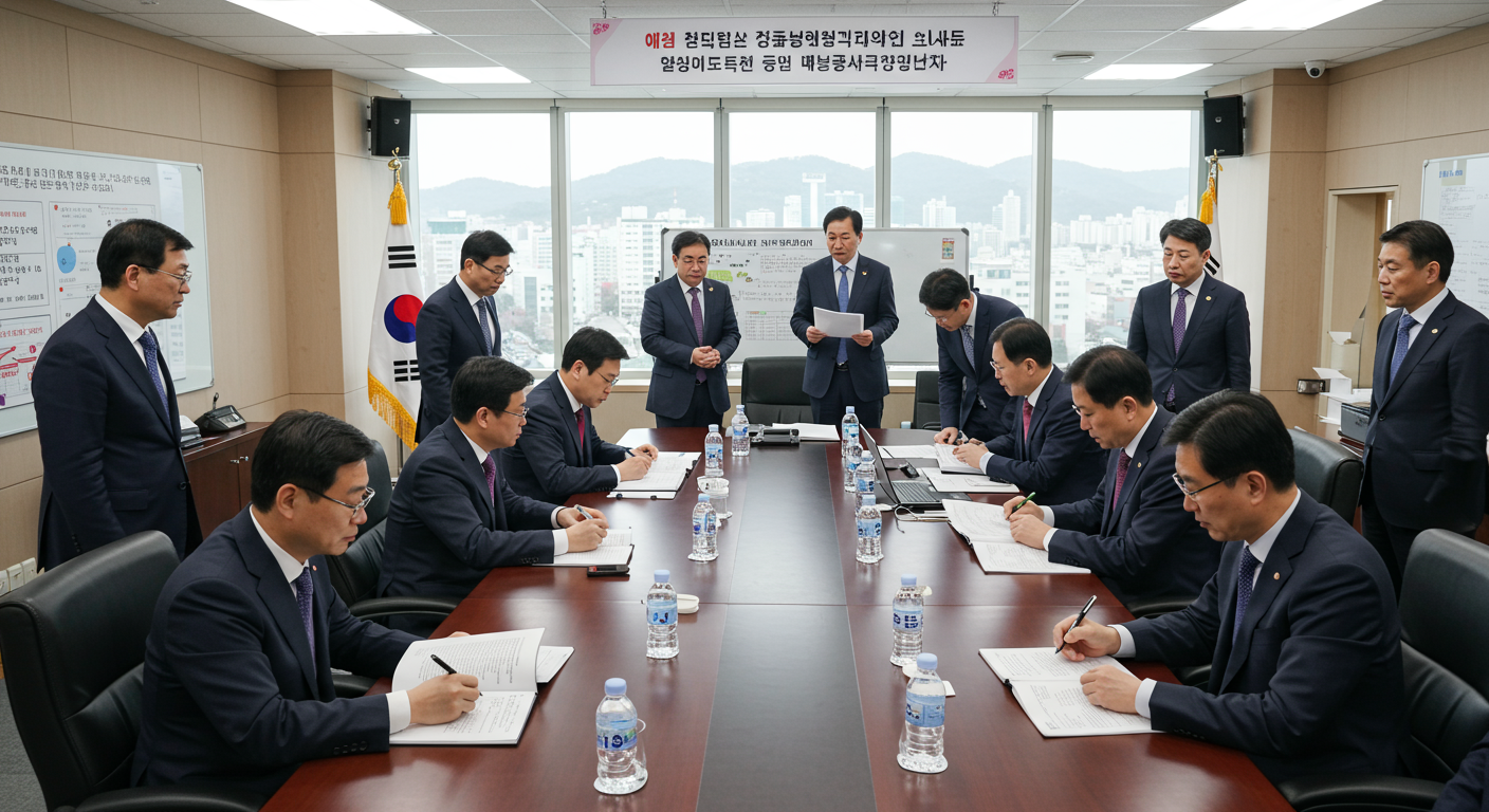 불법 도박 예방 및 청소년 교육 프로그램 정책을 논의하는 정부 관계자들 모습