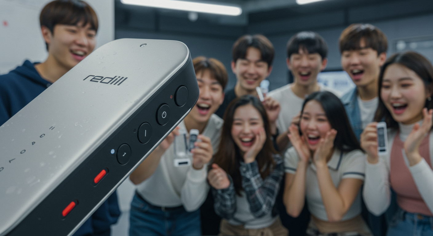혁신적인 디자인과 누수 방지 기술이 강조된 레딜제로 기기 클로즈업