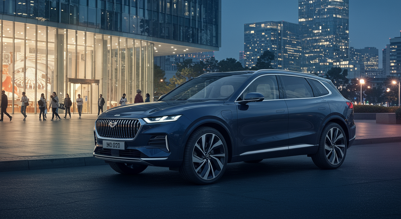 세련된 디자인과 첨단 기술이 조화된 대형 전기 SUV