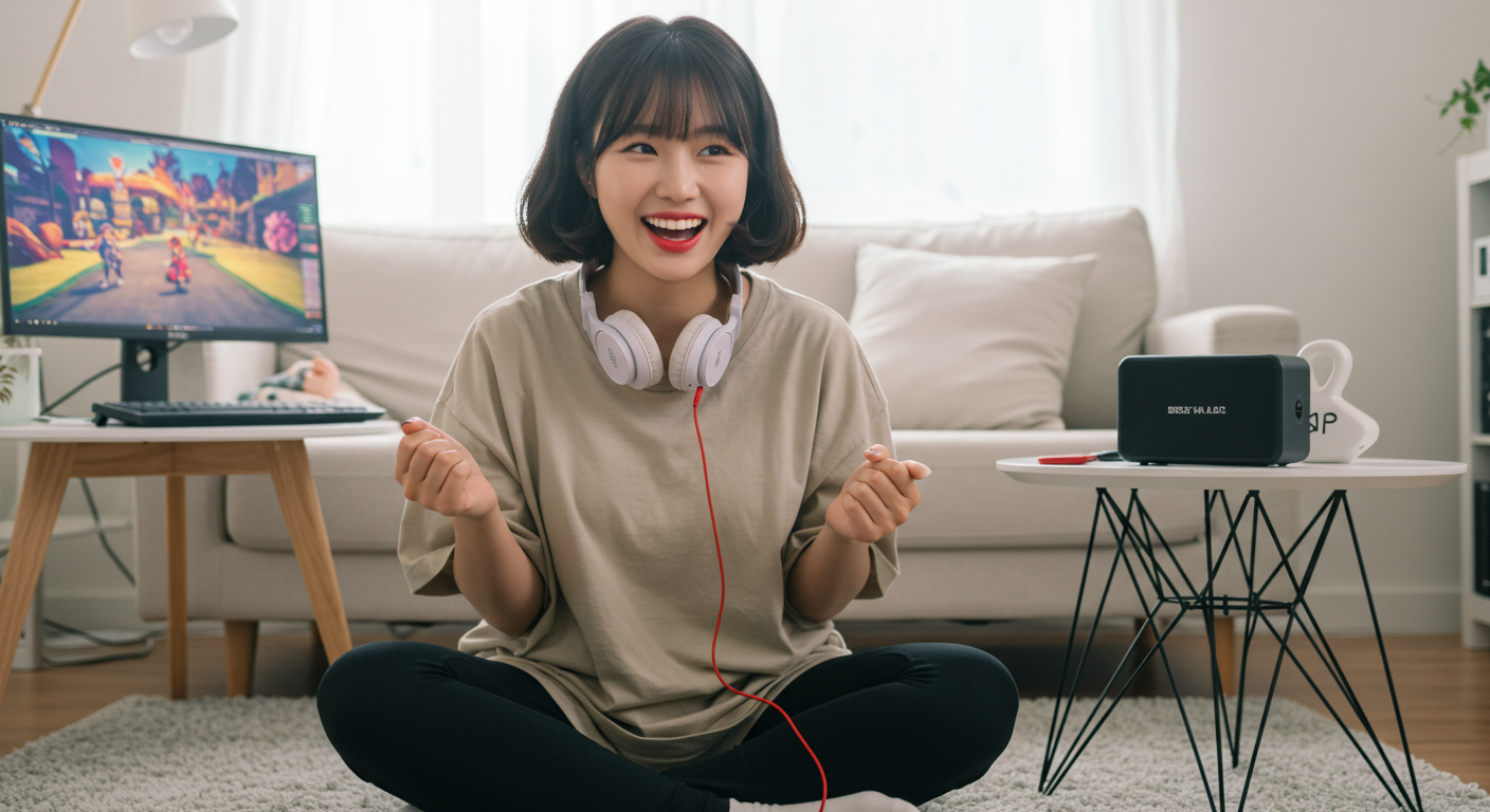 취미를 즐기는 동안 행복해 보이는 활발한 아티스트