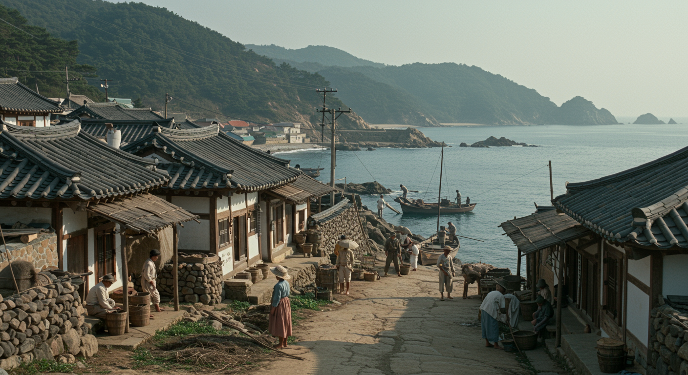 일본 식민지 시절 영도의 작은 해안 마을에서의 일상
