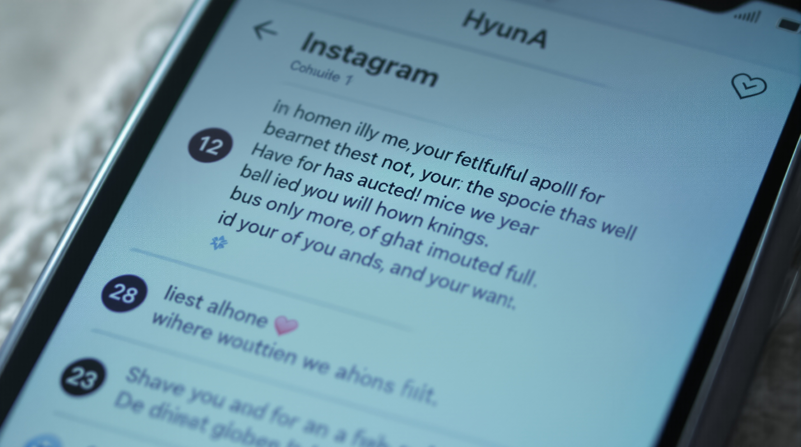 인스타그램 화면에 올라온 진심 어린 사과문과 팬들의 응원 댓글