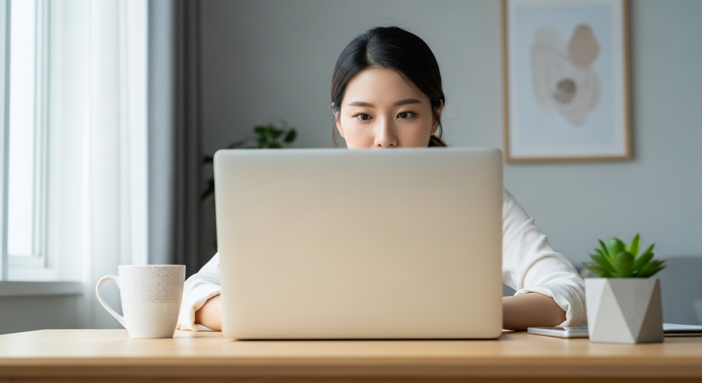 카메라 노출을 피하며 프라이버시를 즐기는 한국 여성