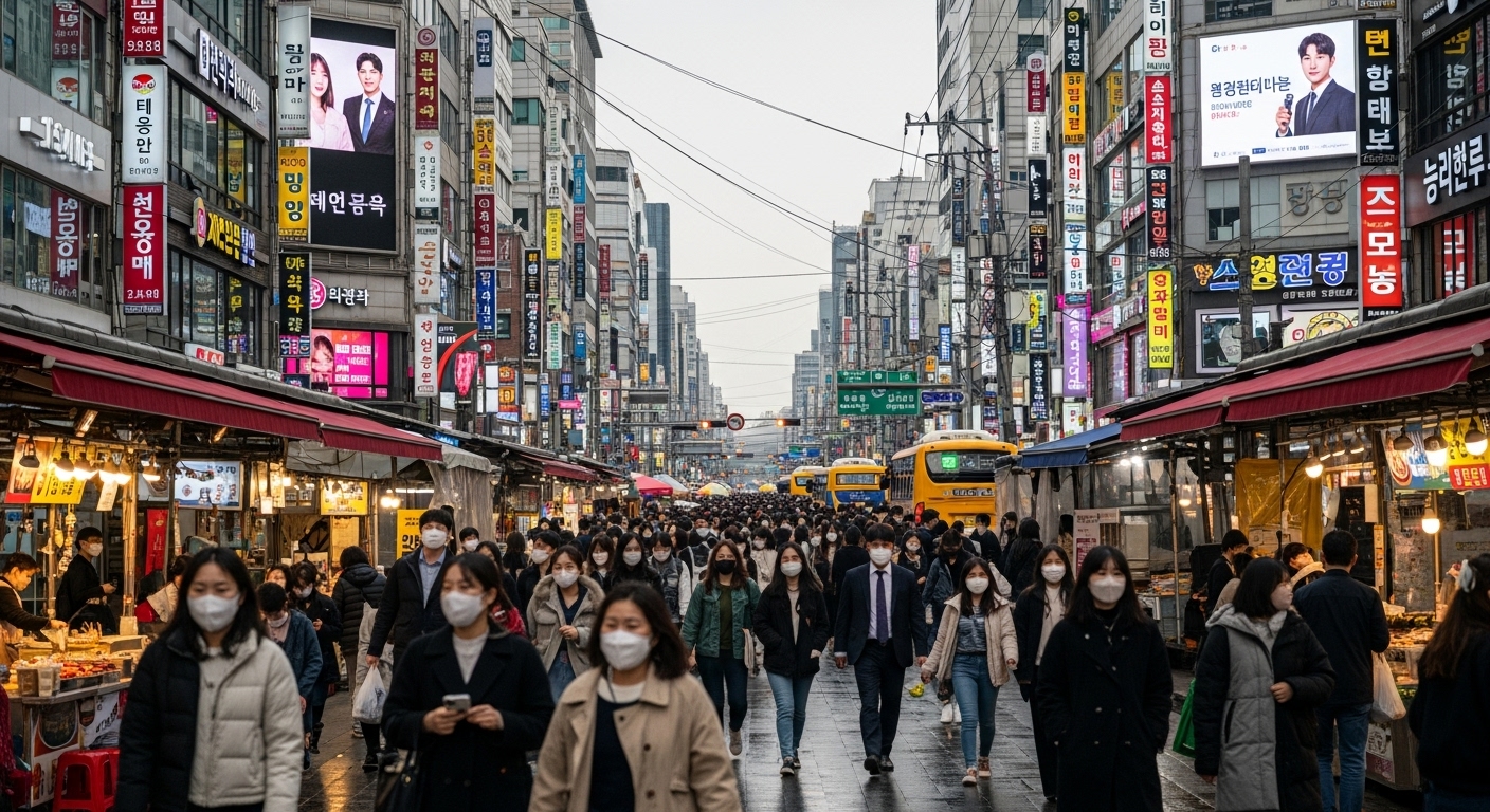 포스트 팬데믹 시대를 살아가는 서울 거리의 활기찬 모습