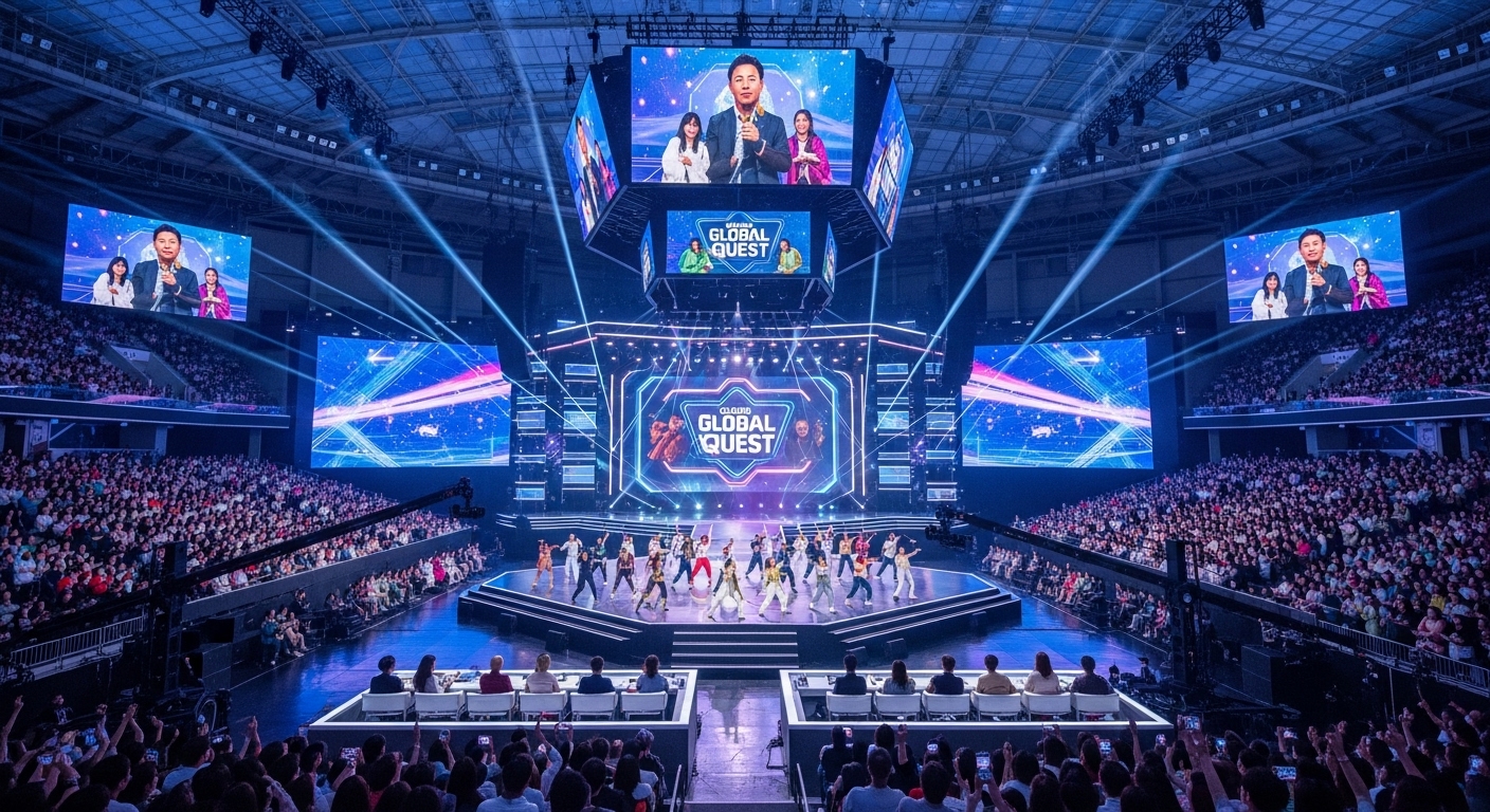 세계적으로 확장되는 한국 음악 오디션 쇼와 대규모 콘서트장에서 다양한 아티스트와 관객들
