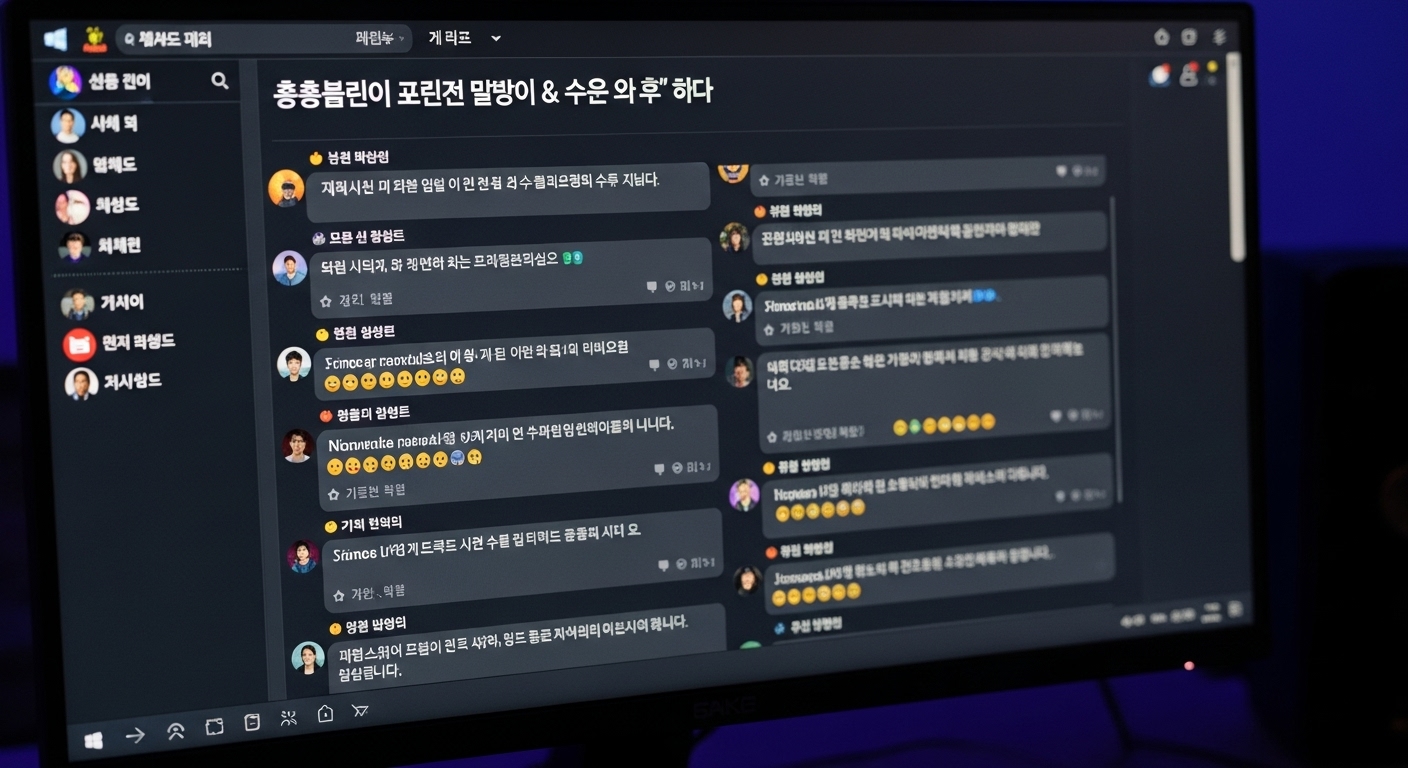 온라인 포럼 화면에 나타난 게임 검열 문제에 대한 열띤 토론