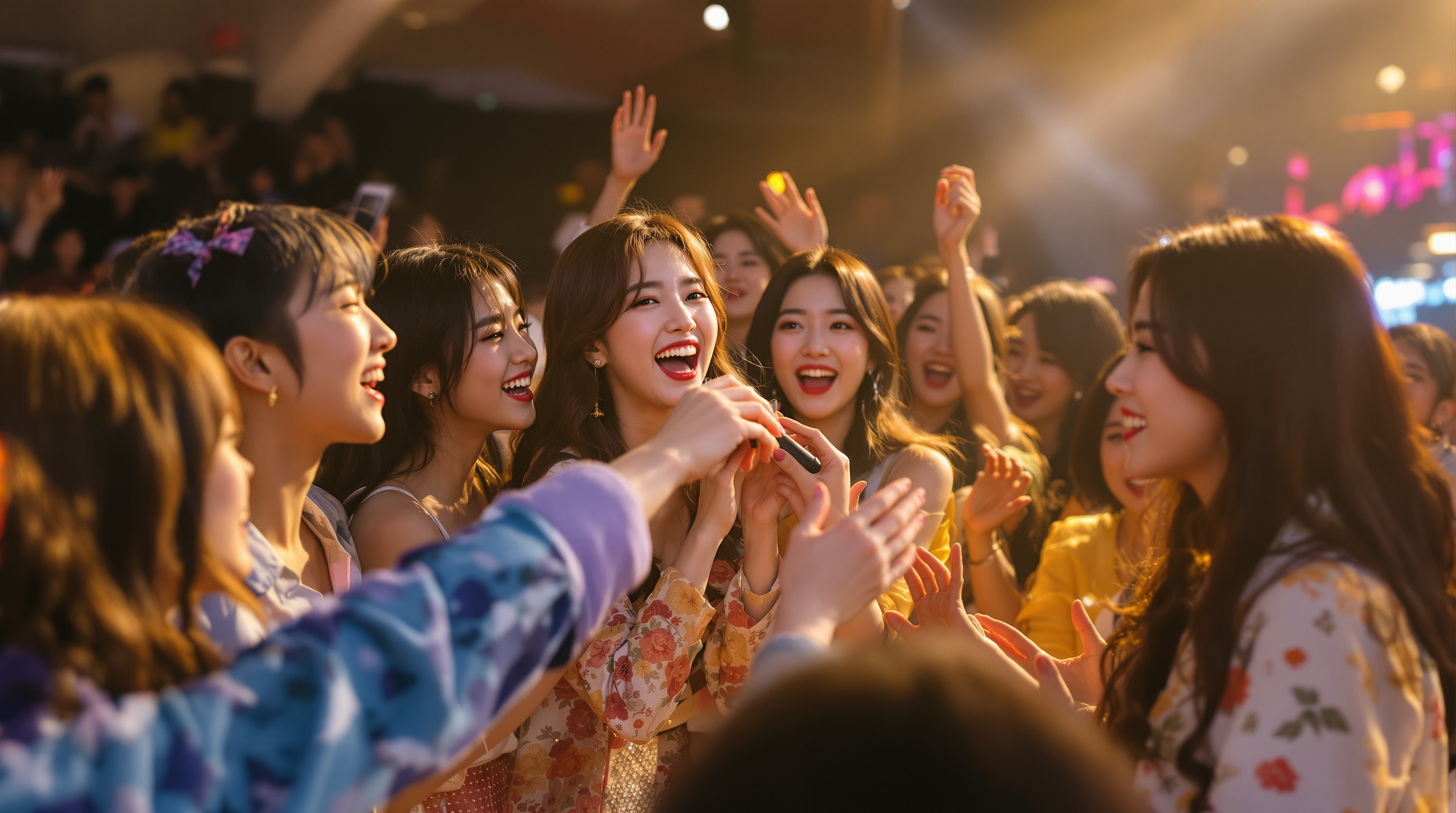 프로미스나인이 무대에서 팬들과 소통하는 재미있는 순간