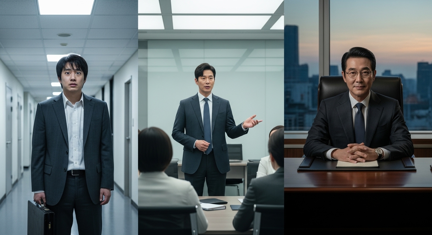 캐릭터들이 성장하고 리더로 발전하는 모습을 보여주는 장면