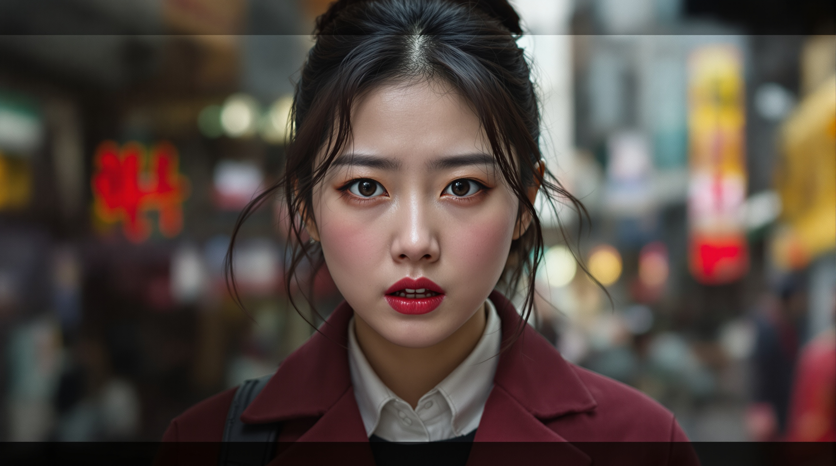 김유정이 복잡한 감정을 담은 표정으로 캐릭터를 연기하는 모습