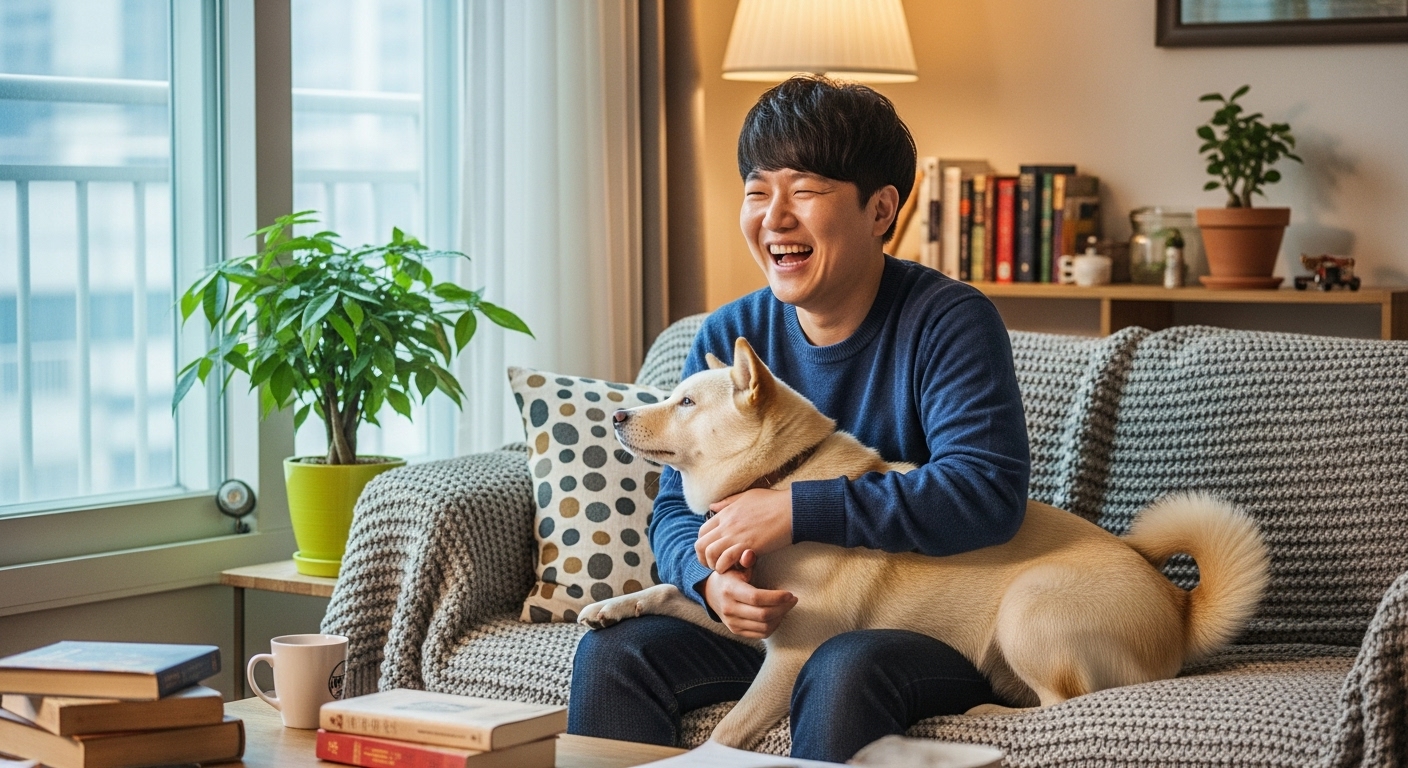 개그우먼과 진돗개의 따뜻한 가족 이야기