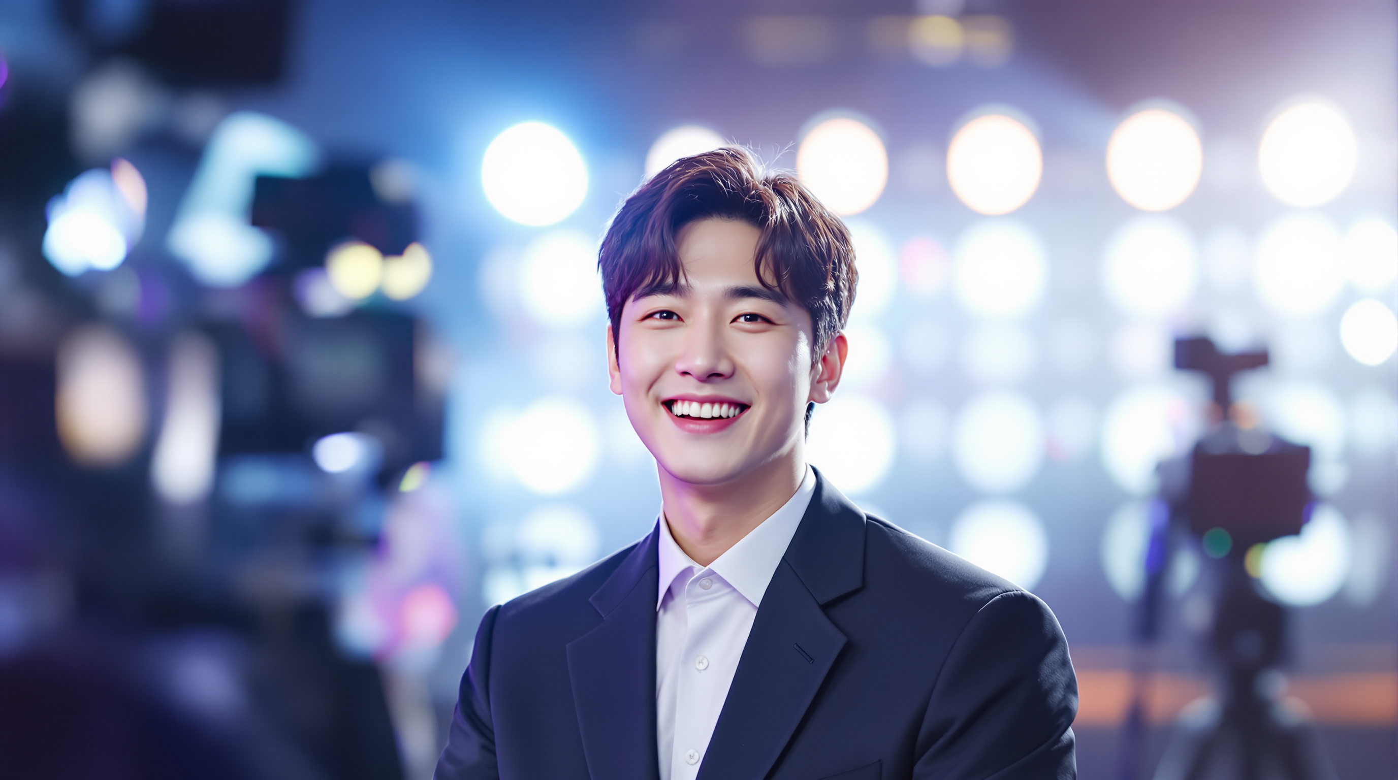 방송 촬영장에서 복귀한 배우 이이경의 모습