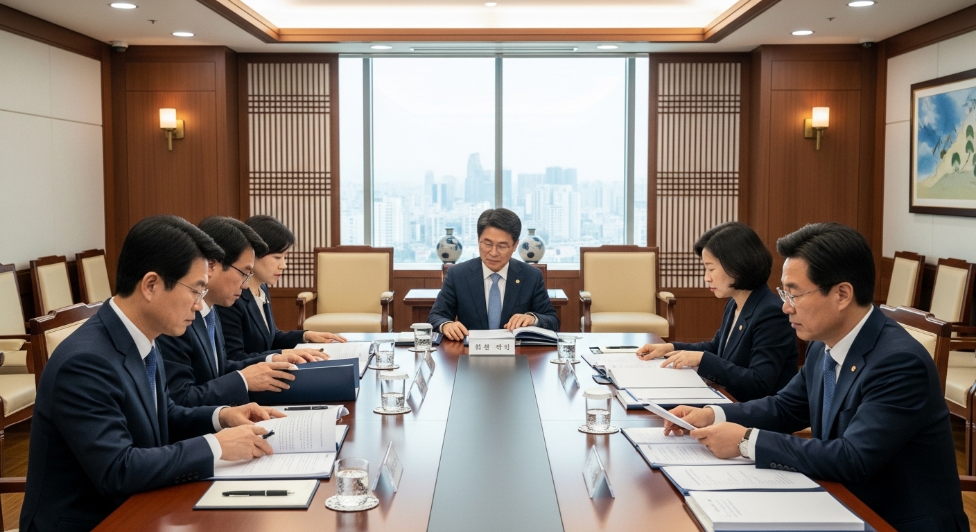 대한변호사협회 회의실에서 징계를 논의하는 관계자들 모습