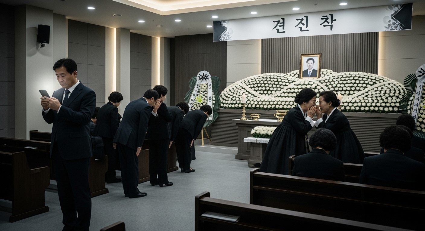 한국 장례식에서 지켜야 할 예절과 금기 사항들 강조된 모습