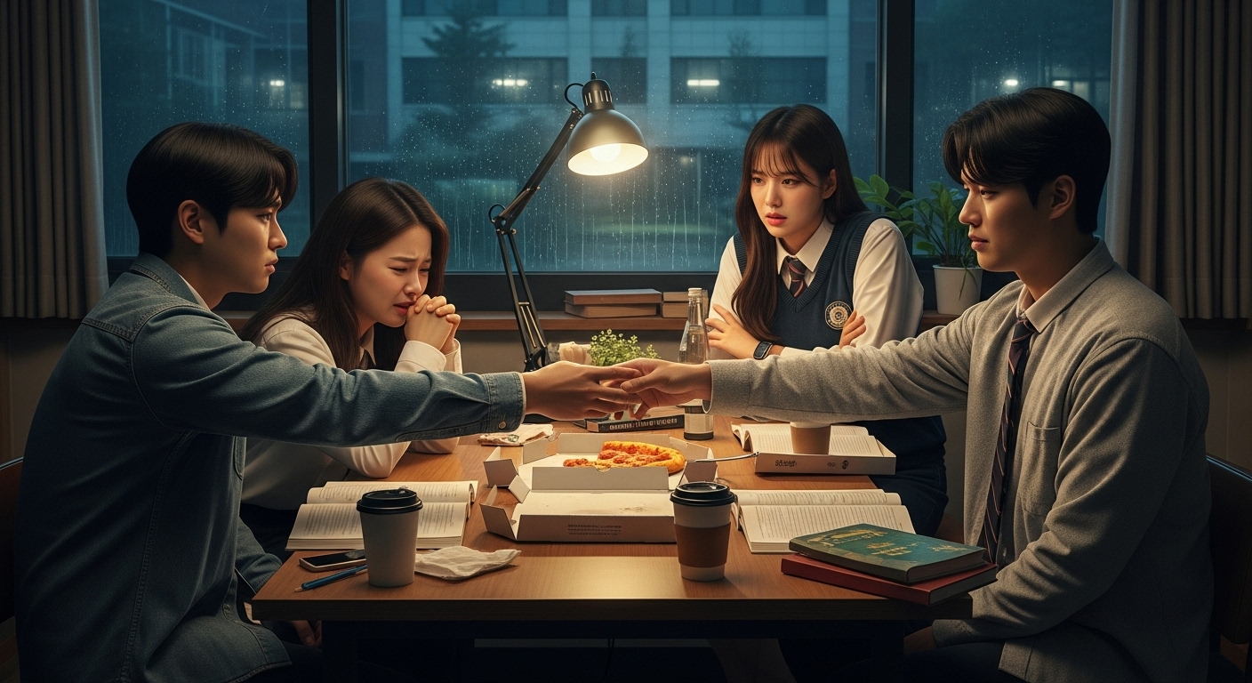 대학 동아리에서 우정과 사랑 사이에 혼란을 겪는 네 명의 청춘