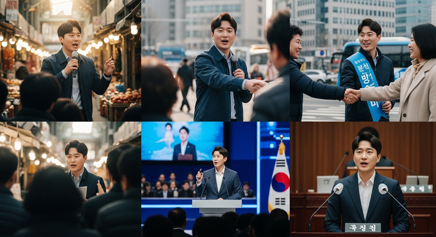 젊은 정치인이 평범한 당원에서 시작해 국회의원이 되는 성장 과정