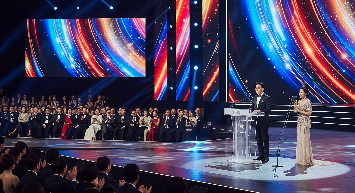 서울 여의도 KBS홀에서 열린 화려한 청룡영화상 시상식 현장