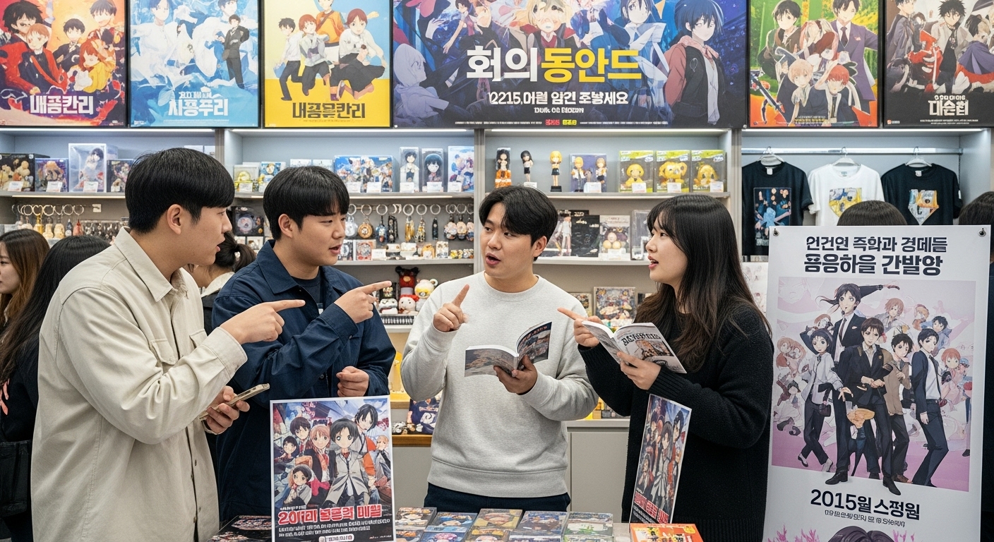 애니메이션 신작에 대해 활발히 이야기하는 팬들