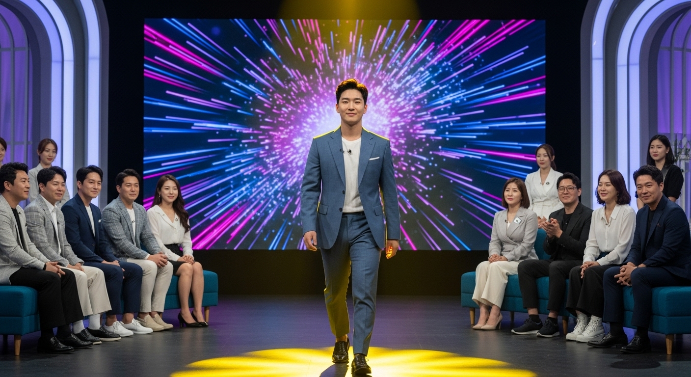 데이팅 쇼에 새롭게 등장한 남성 참가자의 당당한 모습