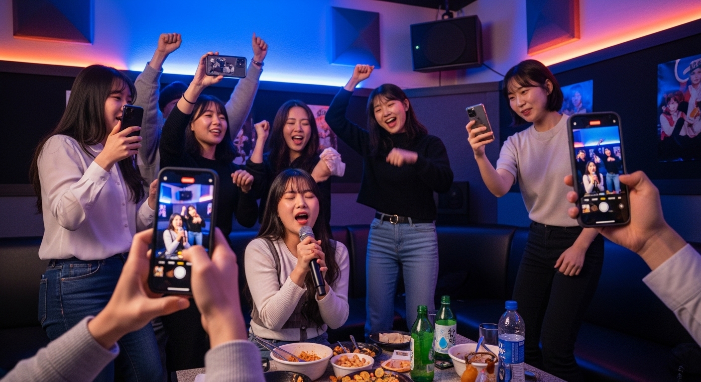 젊은이들이 프리텐더 챌린지를 하는 생동감 넘치는 분위기