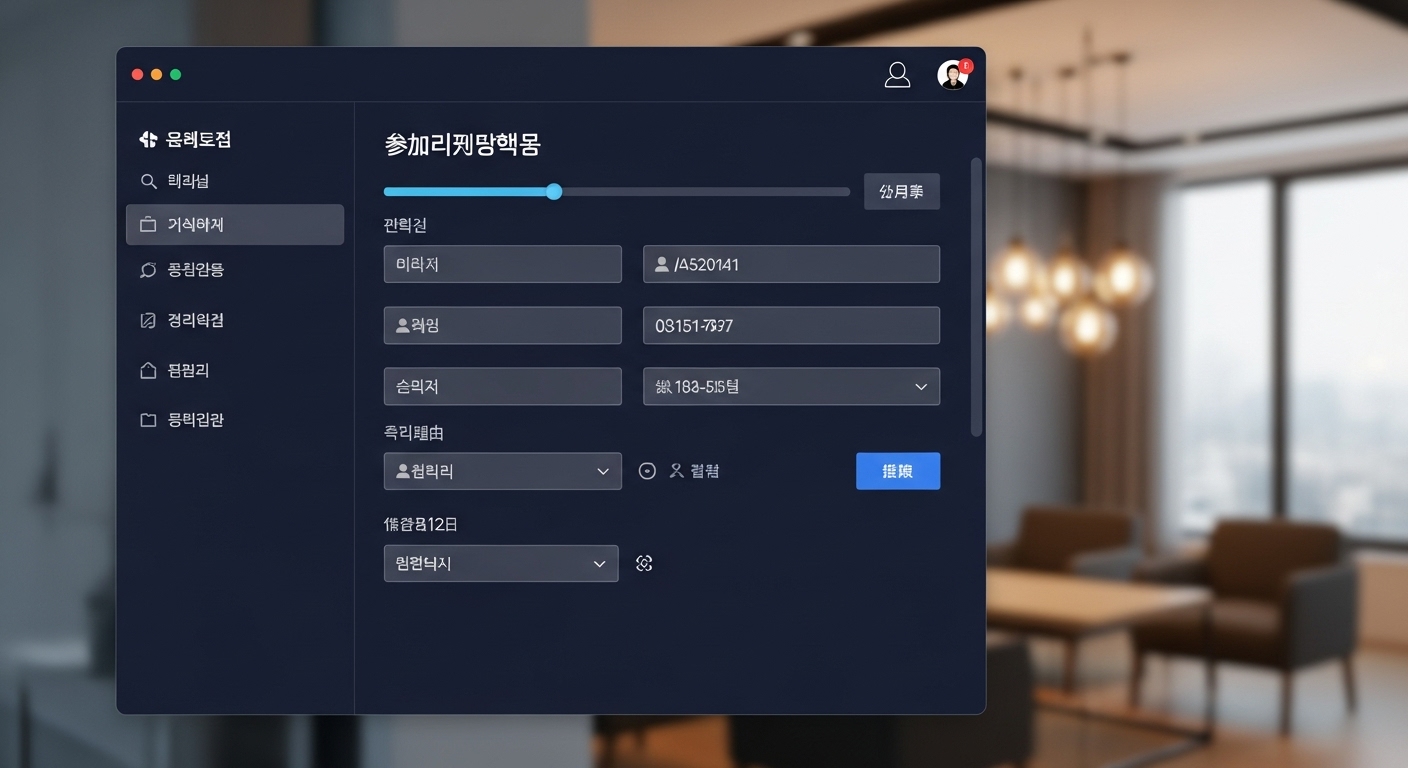 '이혼숙려캠프' 참가 신청 방법을 보여주는 디지털 인터페이스