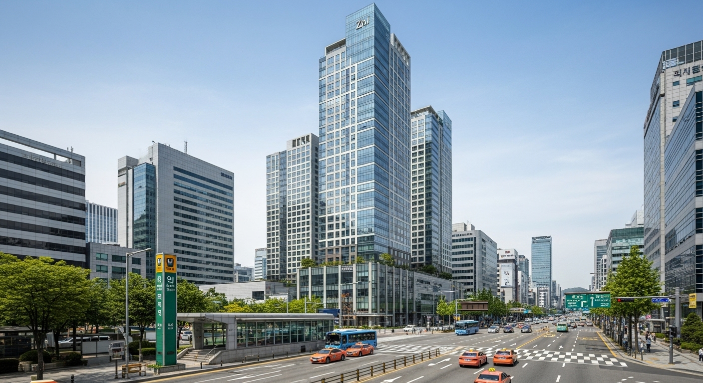 교통과 업무지구에 인접한 서울 중심부의 아파트