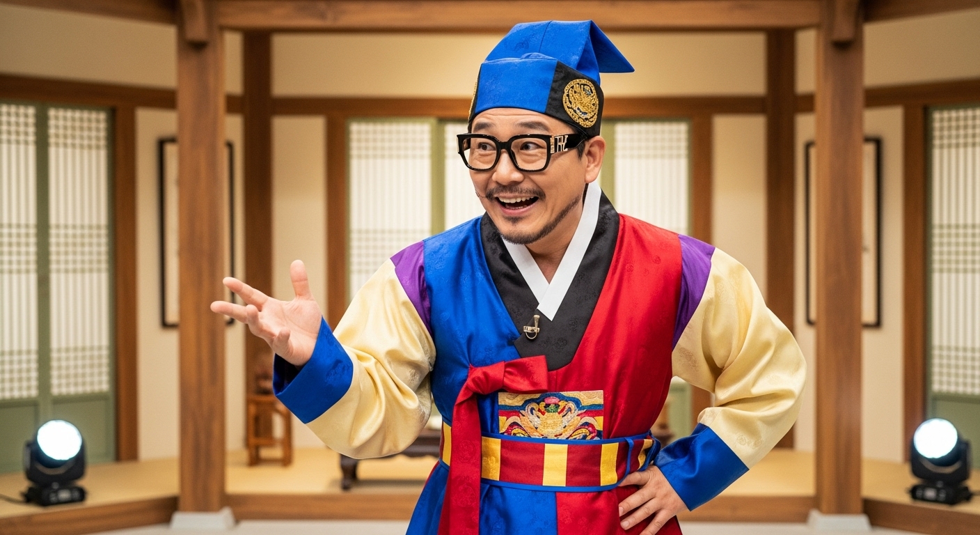 프로그램에서 독특한 캐릭터를 연기하는 모습