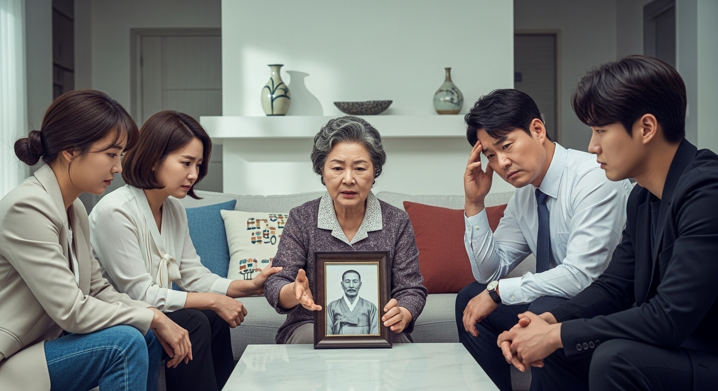 제이크가 가정 내에서 행복과 민족 보호 사이에서 고민하는 모습