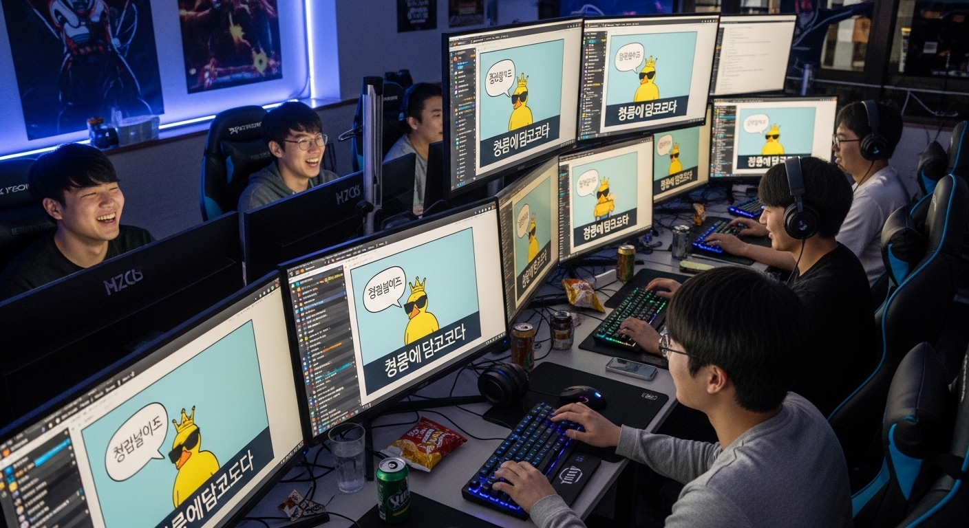 인터넷 포럼에서 활발히 논의되는 청계천 밈과 한국 게이머들의 모습