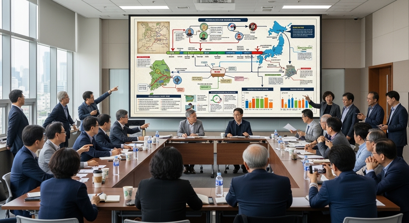 학술회의에서 유사역사학과 식민 사관에 대해 토론하는 한국 역사학자들