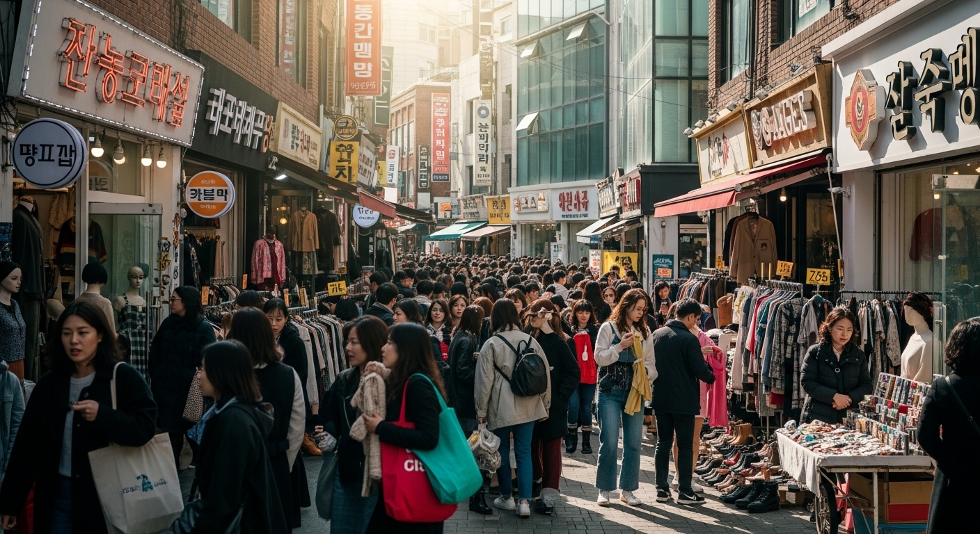 주말마다 사람들로 북적이는 잠실의 빈티지 패션 거리