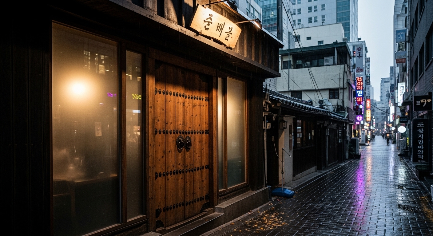 대전의 도심 속 문 닫힌 신비로운 식당