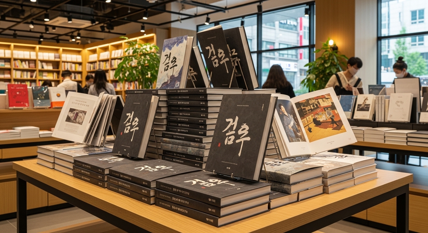 서점에 진열된 급류 특별판 책들 모습