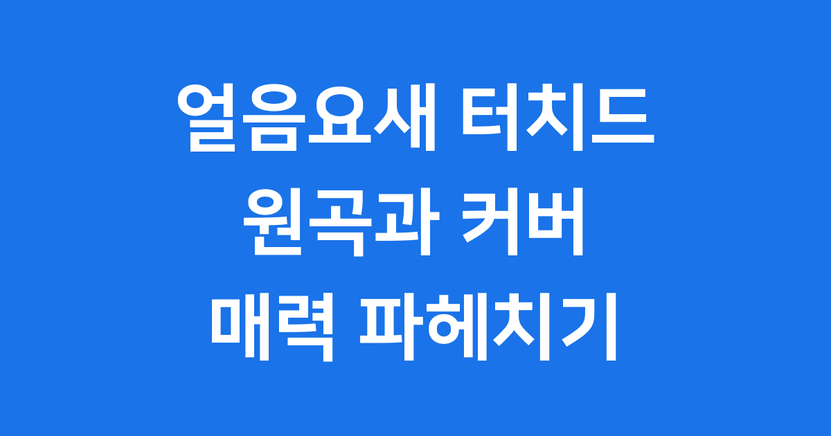 얼음요새 터치드 커버: 원곡과의 짜릿한 만남! 🎶