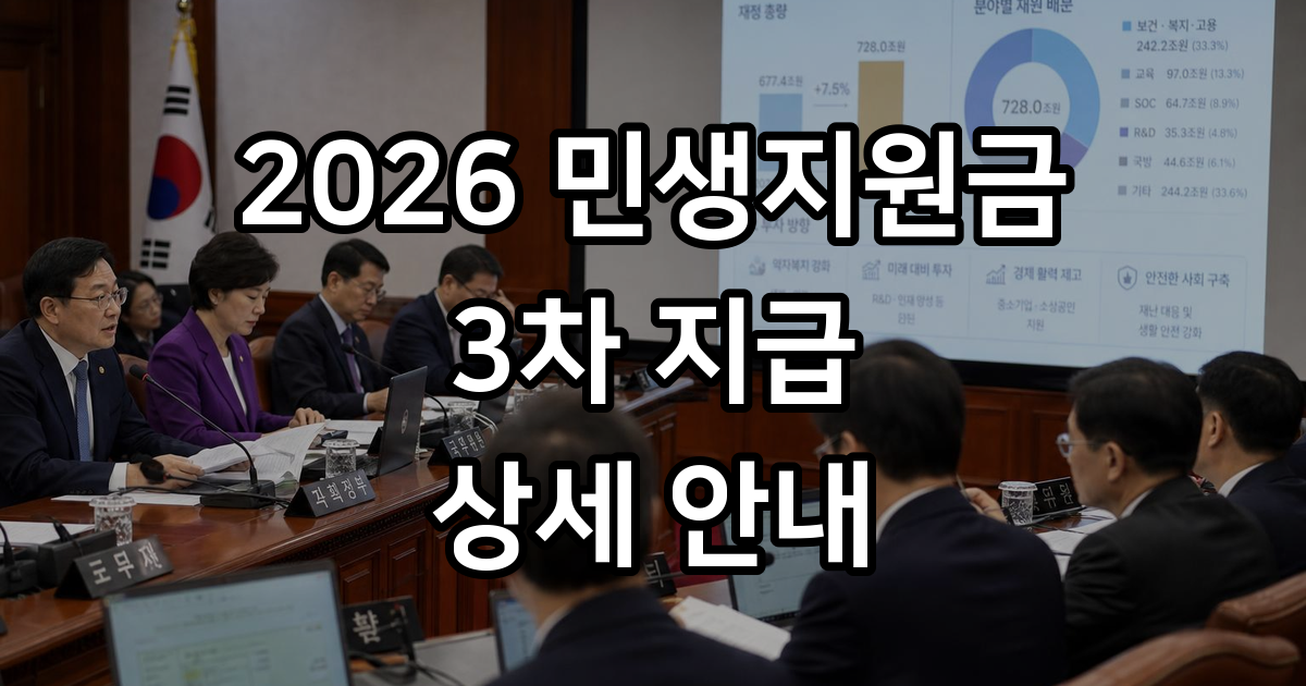 2026 민생지원금 3차
