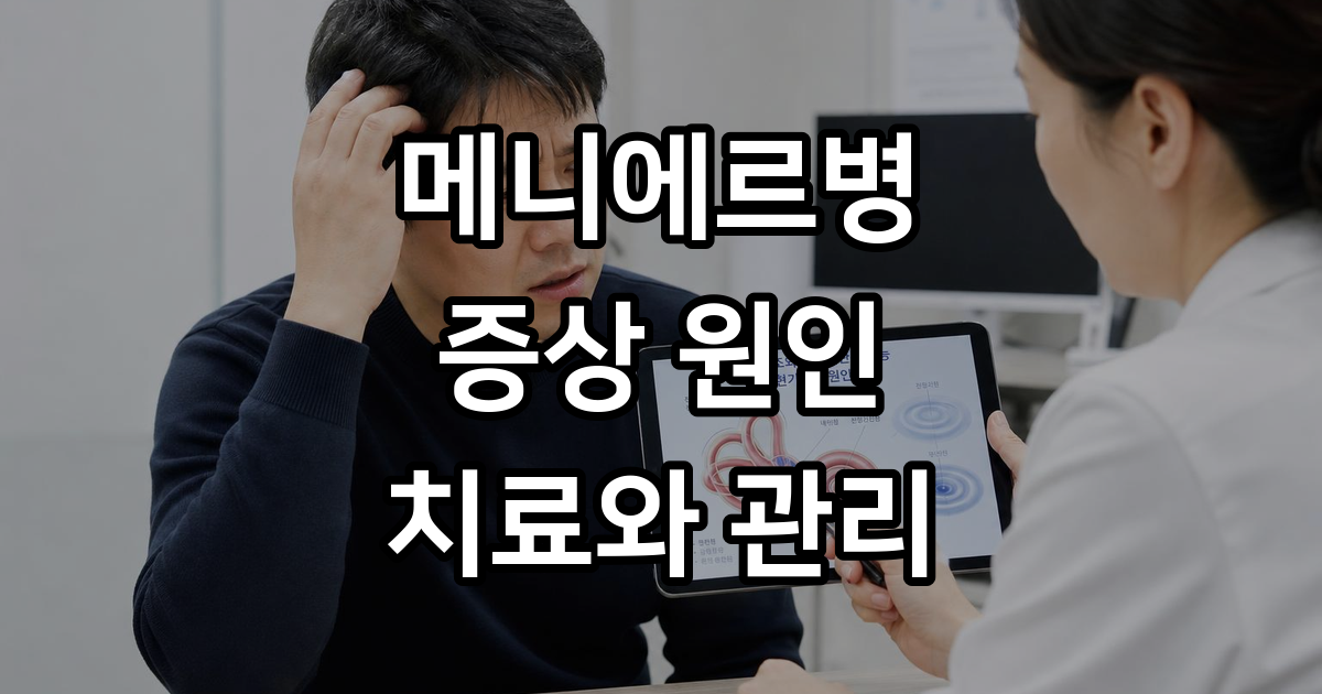 메니에르병 증상과 치료