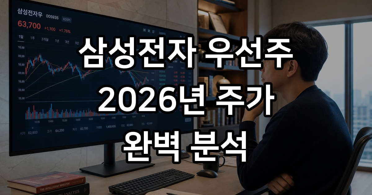 삼성전자 우선주 주가 2026년 투자 분석