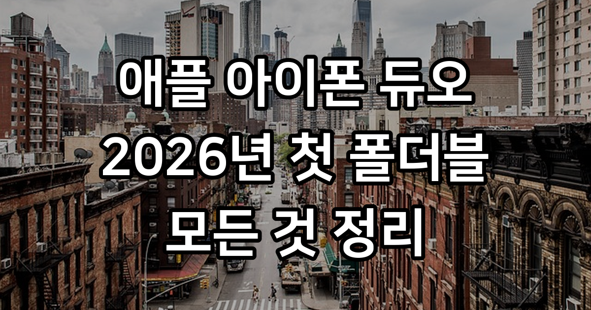 애플 아이폰 듀오