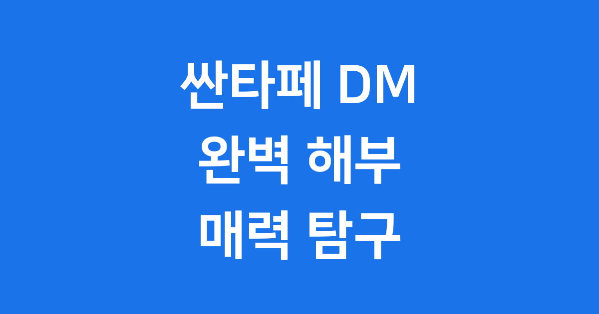 싼타페 DM 완벽 해부