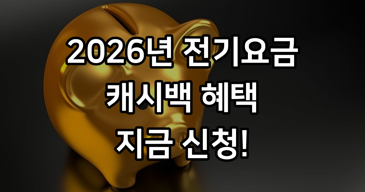 전기요금 캐시백 복지할인