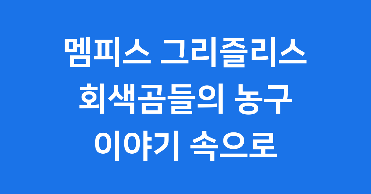 멤피스 그리즐리스: 회색곰들의 열정적인 농구 이야기 🏀