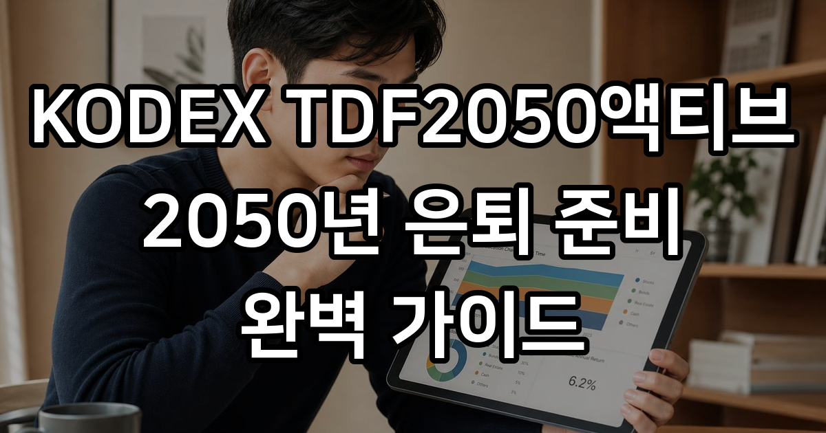 KODEX TDF2050액티브 2026년 운용방식 투자전략
