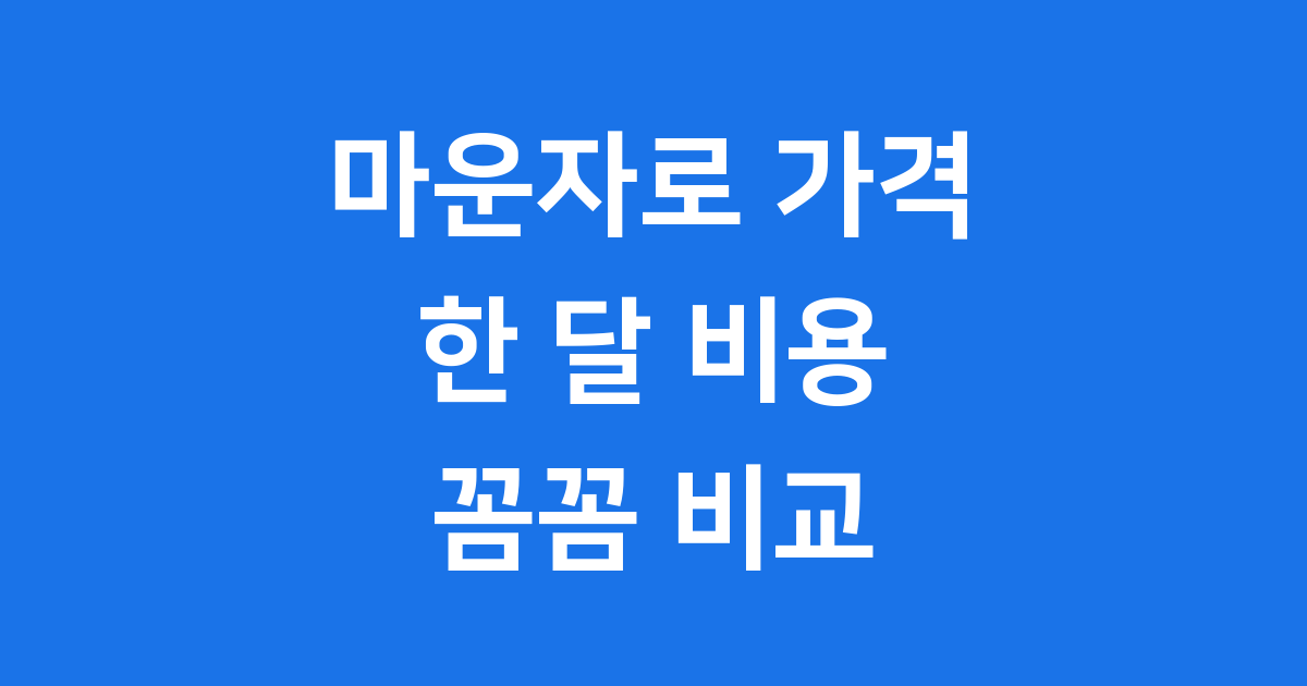 마운자로 가격 한 달 비용과 위고비 비교 현명한 선택은?
