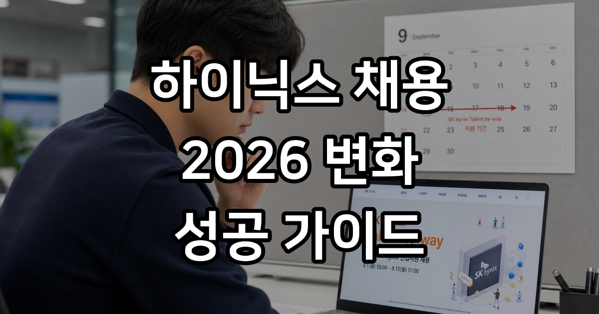 하이닉스 채용 2026 신입 지원방법 및 직무 안내