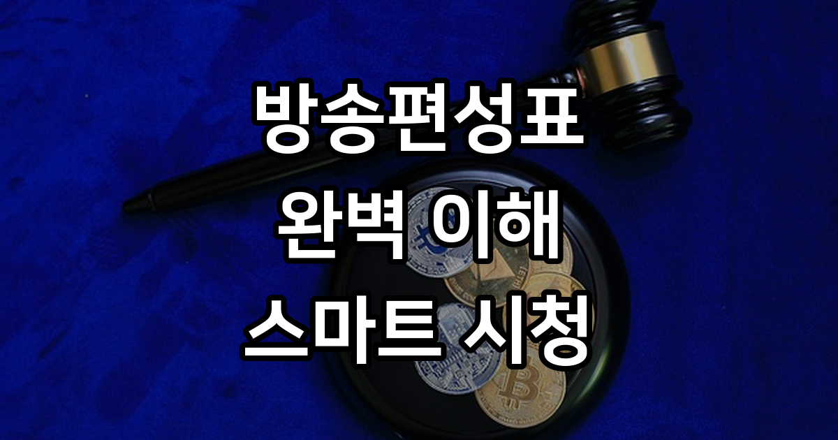 방송편성표, 무엇을 어떻게 보여주는가