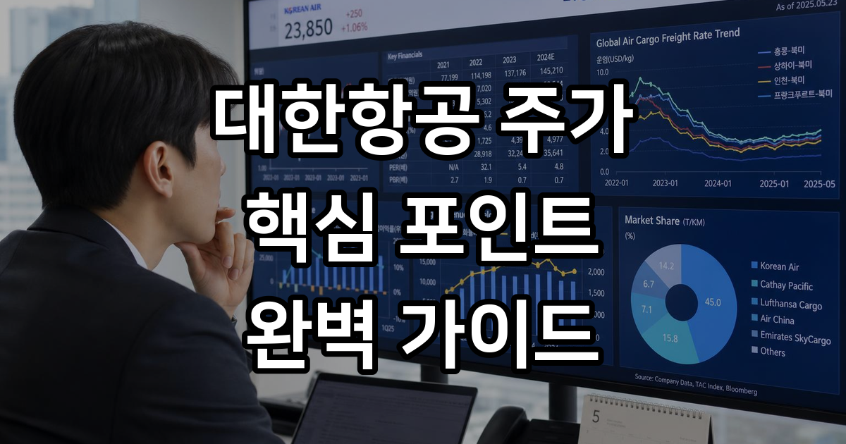 대한항공 주가 핵심 포인트 분석