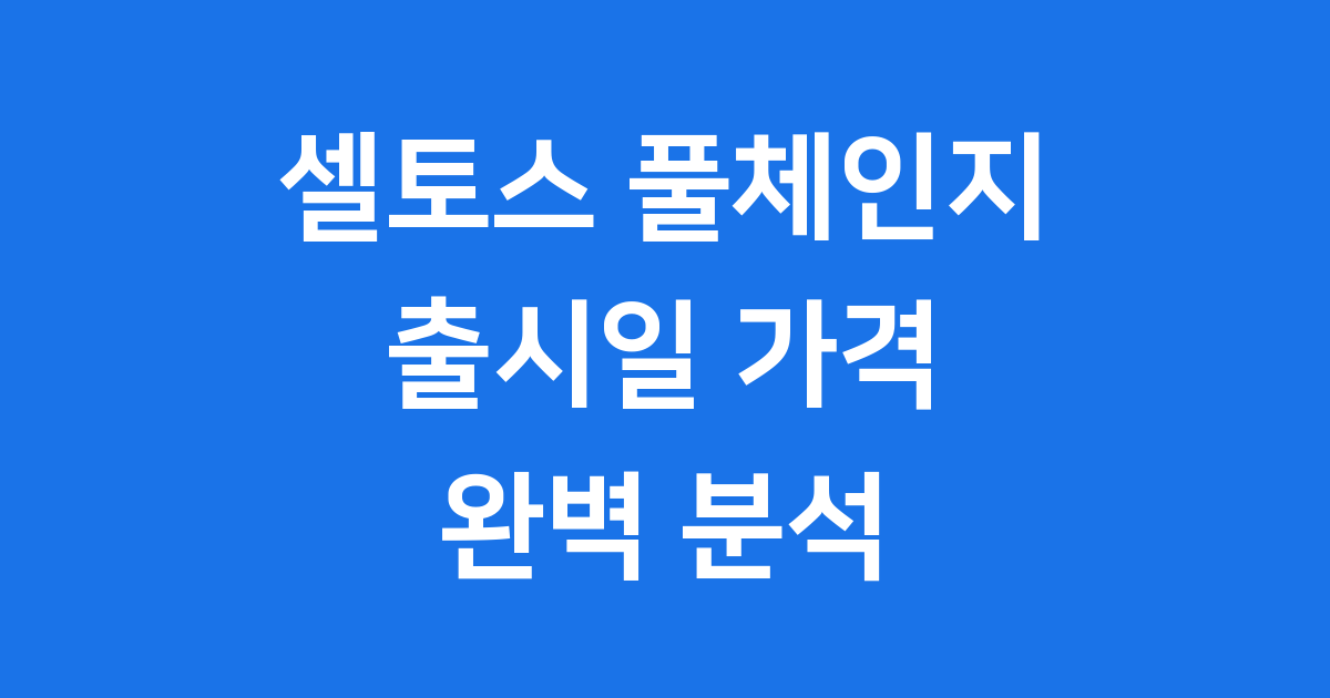 셀토스 풀체인지