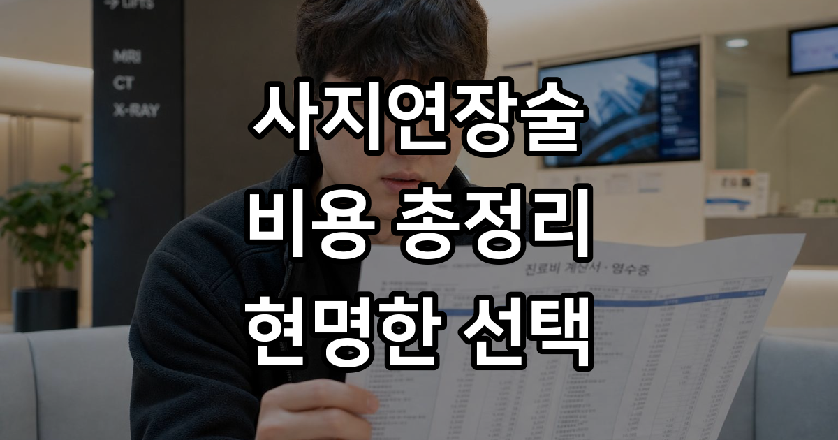 사지연장술 비용