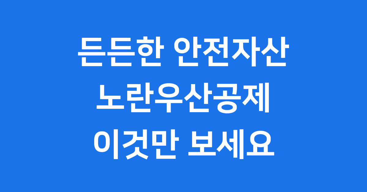든든한 안전자산 노란우산