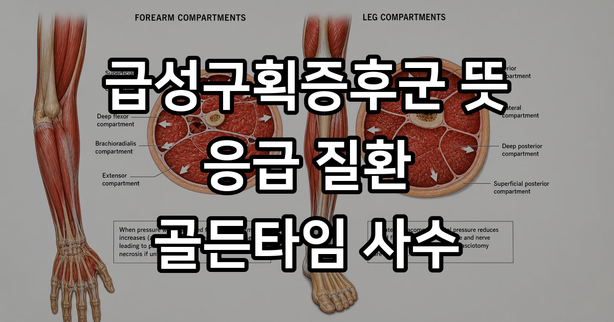 급성구획증후군 뜻